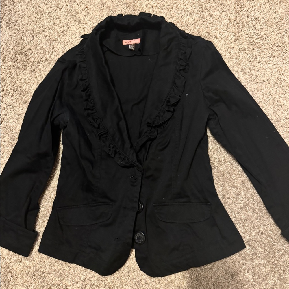 Vintage Max Rave black womens blouse small